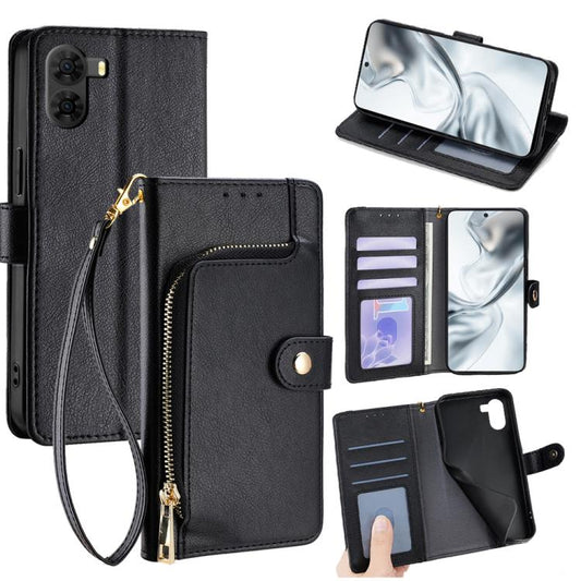 Zipper Bag Leather Phone Case, For ZTE nubia S2 504ZT, For ZTE nubia S2e / S2R / S2 Lite, For ZTE Blade A36 4G, For ZTE Blade A56 4G, For ZTE Kantan Sumaho 4 A402ZT, For ZTE Blade A35e 4G