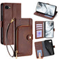Zipper Bag Leather Phone Case, For ZTE nubia S2 504ZT, For ZTE nubia S2e / S2R / S2 Lite, For ZTE Blade A36 4G, For ZTE Blade A56 4G, For ZTE Kantan Sumaho 4 A402ZT, For ZTE Blade A35e 4G