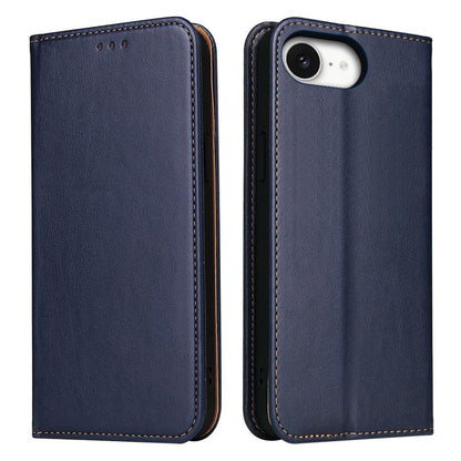 Fierre Shann PU Genuine Leather Texture Phone Case, For iPhone 17e / 16e, For iPhone 17 Pro Max, For iPhone 17 Pro, For iPhone 17, For iPhone Air, For iPhone 16 Pro Max