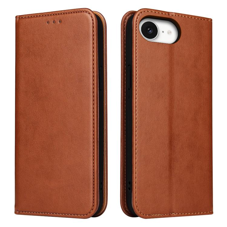 Fierre Shann PU Genuine Leather Texture Phone Case, For iPhone 17e / 16e, For iPhone 17 Pro Max, For iPhone 17 Pro, For iPhone 17, For iPhone Air, For iPhone 16 Pro Max