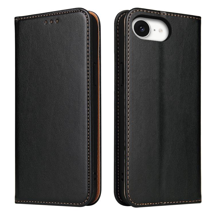 Fierre Shann PU Genuine Leather Texture Phone Case, For iPhone 17e / 16e, For iPhone 17 Pro Max, For iPhone 17 Pro, For iPhone 17, For iPhone Air, For iPhone 16 Pro Max
