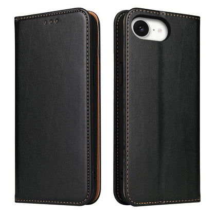 Fierre Shann PU Genuine Leather Texture Phone Case, For iPhone 17e / 16e, For iPhone 17 Pro Max, For iPhone 17 Pro, For iPhone 17, For iPhone Air, For iPhone 16 Pro Max
