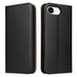 Fierre Shann PU Genuine Leather Texture Phone Case, For iPhone 17e / 16e, For iPhone 17 Pro Max, For iPhone 17 Pro, For iPhone 17, For iPhone Air, For iPhone 16 Pro Max