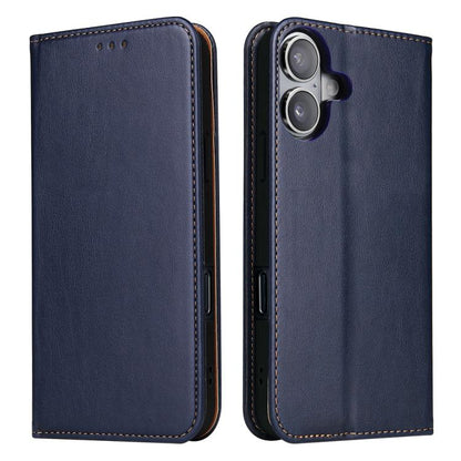 Fierre Shann PU Genuine Leather Texture Phone Case, For iPhone 17e / 16e, For iPhone 17 Pro Max, For iPhone 17 Pro, For iPhone 17, For iPhone Air, For iPhone 16 Pro Max