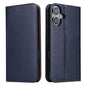 Fierre Shann PU Genuine Leather Texture Phone Case, For iPhone 17e / 16e, For iPhone 17 Pro Max, For iPhone 17 Pro, For iPhone 17, For iPhone Air, For iPhone 16 Pro Max