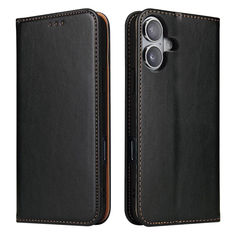 Fierre Shann PU Genuine Leather Texture Phone Case, For iPhone 17e / 16e, For iPhone 17 Pro Max, For iPhone 17 Pro, For iPhone 17, For iPhone Air, For iPhone 16 Pro Max