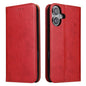 Fierre Shann PU Genuine Leather Texture Phone Case, For iPhone 17e / 16e, For iPhone 17 Pro Max, For iPhone 17 Pro, For iPhone 17, For iPhone Air, For iPhone 16 Pro Max