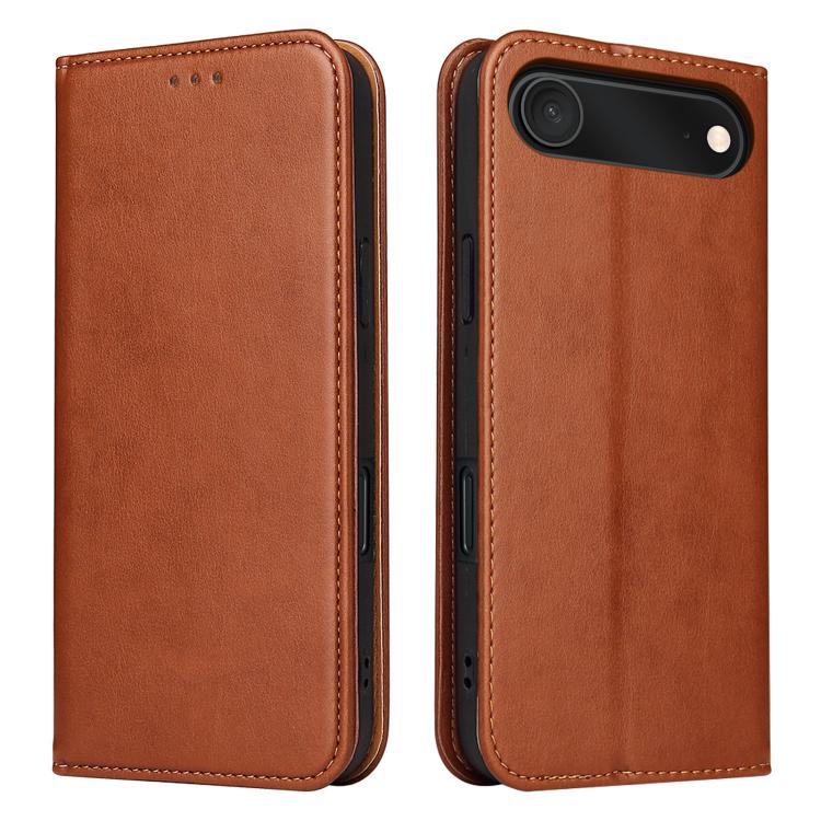 Fierre Shann PU Genuine Leather Texture Phone Case, For iPhone 17e / 16e, For iPhone 17 Pro Max, For iPhone 17 Pro, For iPhone 17, For iPhone Air, For iPhone 16 Pro Max