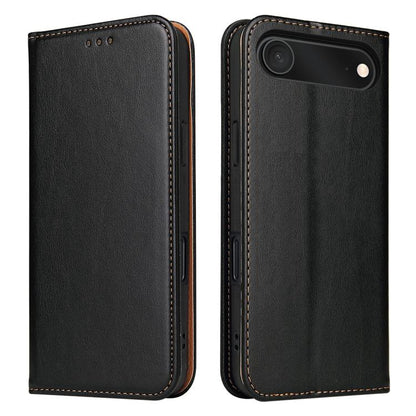 Fierre Shann PU Genuine Leather Texture Phone Case, For iPhone 17e / 16e, For iPhone 17 Pro Max, For iPhone 17 Pro, For iPhone 17, For iPhone Air, For iPhone 16 Pro Max