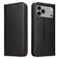 Fierre Shann PU Genuine Leather Texture Phone Case, For iPhone 17e / 16e, For iPhone 17 Pro Max, For iPhone 17 Pro, For iPhone 17, For iPhone Air, For iPhone 16 Pro Max