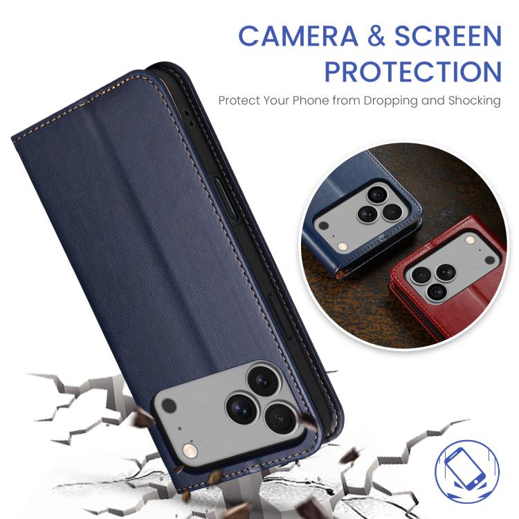 Fierre Shann PU Genuine Leather Texture Phone Case