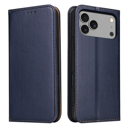 Fierre Shann PU Genuine Leather Texture Phone Case, For iPhone 17e / 16e, For iPhone 17 Pro Max, For iPhone 17 Pro, For iPhone 17, For iPhone Air, For iPhone 16 Pro Max