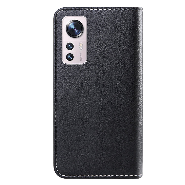 Tricolor Stitching Horizontal Flip Leather Phone Case, For Xiaomi 12