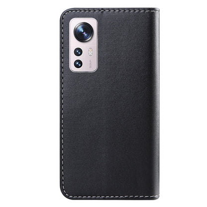 Tricolor Stitching Horizontal Flip Leather Phone Case, For Xiaomi 12