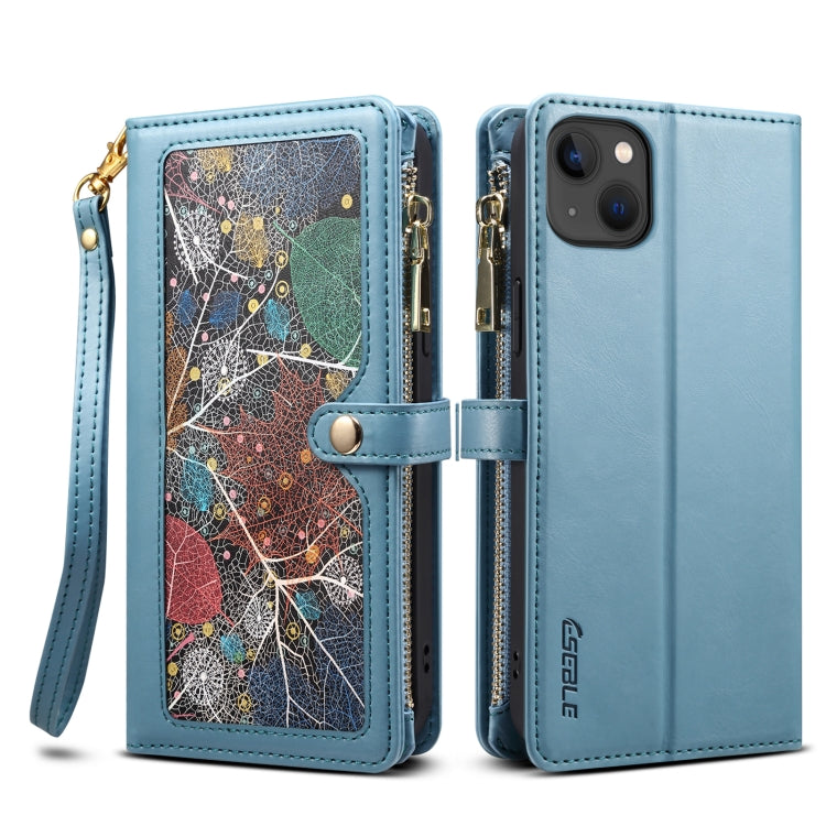 ESEBLE Star Series Lanyard Zipper Wallet RFID Leather Case, For iPhone 16e, For iPhone 16 Pro Max, For iPhone 16 Pro, For iPhone 16 Plus, For iPhone 16, For iPhone 15 Pro Max, For iPhone 15 Pro, For iPhone 15 Plus