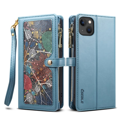 ESEBLE Star Series Lanyard Zipper Wallet RFID Leather Case, For iPhone 16e, For iPhone 16 Pro Max, For iPhone 16 Pro, For iPhone 16 Plus, For iPhone 16, For iPhone 15 Pro Max, For iPhone 15 Pro, For iPhone 15 Plus