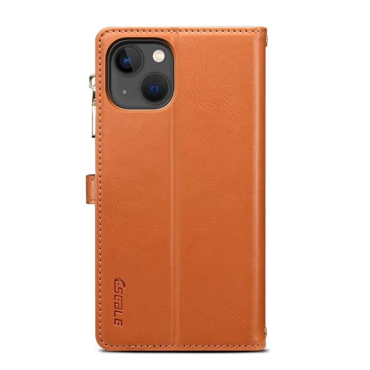 ESEBLE Star Series Lanyard Zipper Wallet RFID Leather Case, For iPhone 15