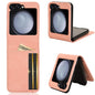Skin-feeling Half-split External Card Slot Folding Phone Case