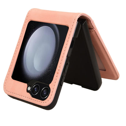 Skin-feeling Half-split External Card Slot Folding Phone Case
