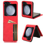 Skin-feeling Half-split External Card Slot Folding Phone Case