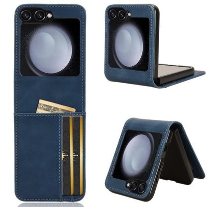 Skin-feeling Half-split External Card Slot Folding Phone Case