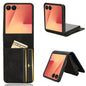 Skin-feeling Half-split External Card Slot Folding Phone Case