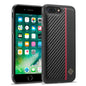 LC.IMEEKE 3 in 1 Carbon Fiber Texture Shockproof Phone Case, For iPhone XS Max, For iPhone X, For iPhone 7 Plus / 8 Plus
