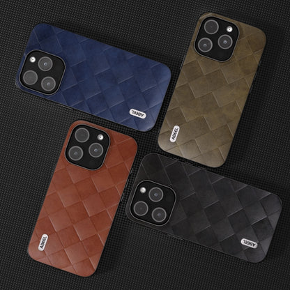 ABEEL Weave Plaid PU Phone Case, For iPhone 15 Pro Max, For iPhone 15 Plus, For iPhone 15, For iPhone 15 Pro