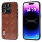 ABEEL Weave Plaid PU Phone Case, For iPhone 15 Pro Max, For iPhone 15 Pro, For iPhone 15 Plus, For iPhone 15