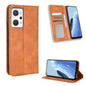 Magnetic Buckle Retro Texture Leather Phone Case, For OPPO Reno9 A / Reno7 A