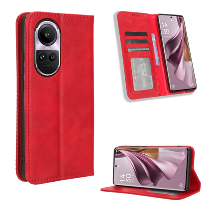 Magnetic Buckle Retro Texture Leather Phone Case, For OPPO A58 4G, For OPPO Reno10 Global, For OPPO A78 4G, For OPPO Find X8 Pro, For OPPO Reno9 A / Reno7 A