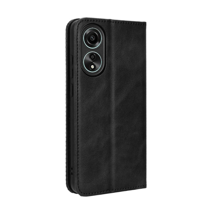 Magnetic Buckle Retro Texture Leather Phone Case, For OPPO A58 4G, For OPPO Reno10 Global, For OPPO A78 4G, For OPPO Find X8 Pro, For OPPO Reno9 A / Reno7 A