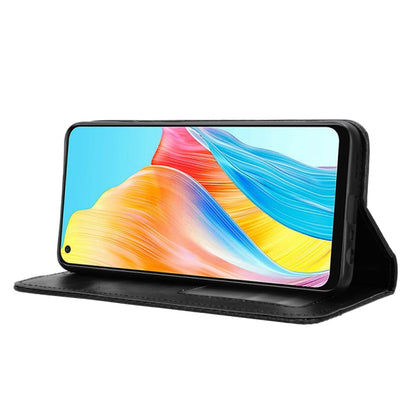 Magnetic Buckle Retro Texture Leather Phone Case, For OPPO A58 4G, For OPPO Reno10 Global, For OPPO A78 4G, For OPPO Find X8 Pro, For OPPO Reno9 A / Reno7 A