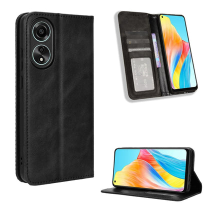 Magnetic Buckle Retro Texture Leather Phone Case, For OPPO Find N3 / OnePlus Open, For OPPO A38 4G / A18 4G, For OPPO A2 Pro 5G, For OPPO A58 4G, For OPPO Reno10 Global, For OPPO A78 4G