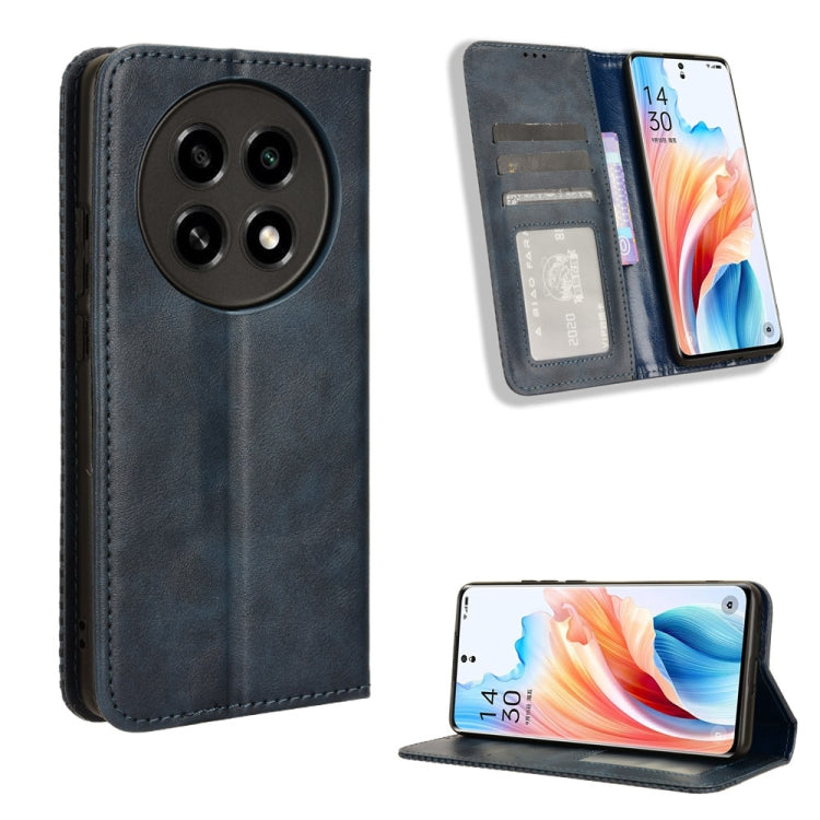 Magnetic Buckle Retro Texture Leather Phone Case, For OPPO Find N3 / OnePlus Open, For OPPO A38 4G / A18 4G, For OPPO A2 Pro 5G, For OPPO A58 4G, For OPPO Reno10 Global, For OPPO A78 4G