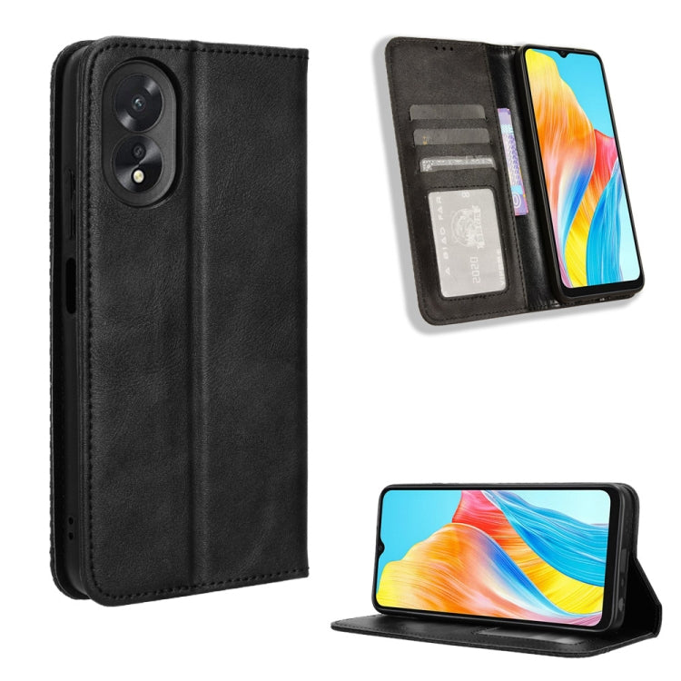 Magnetic Buckle Retro Texture Leather Phone Case, For OPPO Find N3 / OnePlus Open, For OPPO A38 4G / A18 4G, For OPPO A2 Pro 5G, For OPPO A58 4G, For OPPO Reno10 Global, For OPPO A78 4G