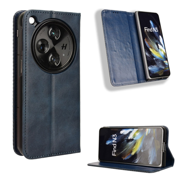 Magnetic Buckle Retro Texture Leather Phone Case, For OPPO Find N3 / OnePlus Open, For OPPO A38 4G / A18 4G, For OPPO A2 Pro 5G, For OPPO A58 4G, For OPPO Reno10 Global, For OPPO A78 4G