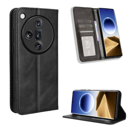 Magnetic Buckle Retro Texture Leather Phone Case, For OPPO Reno11 F 5G / F25 Pro 5G, For OPPO Find X7 5G, For OPPO Reno11 5G Global, For OPPO Reno11 Pro 5G Global, For OPPO Find X7 Ultra 5G, For OPPO A79 5G / A2 5G
