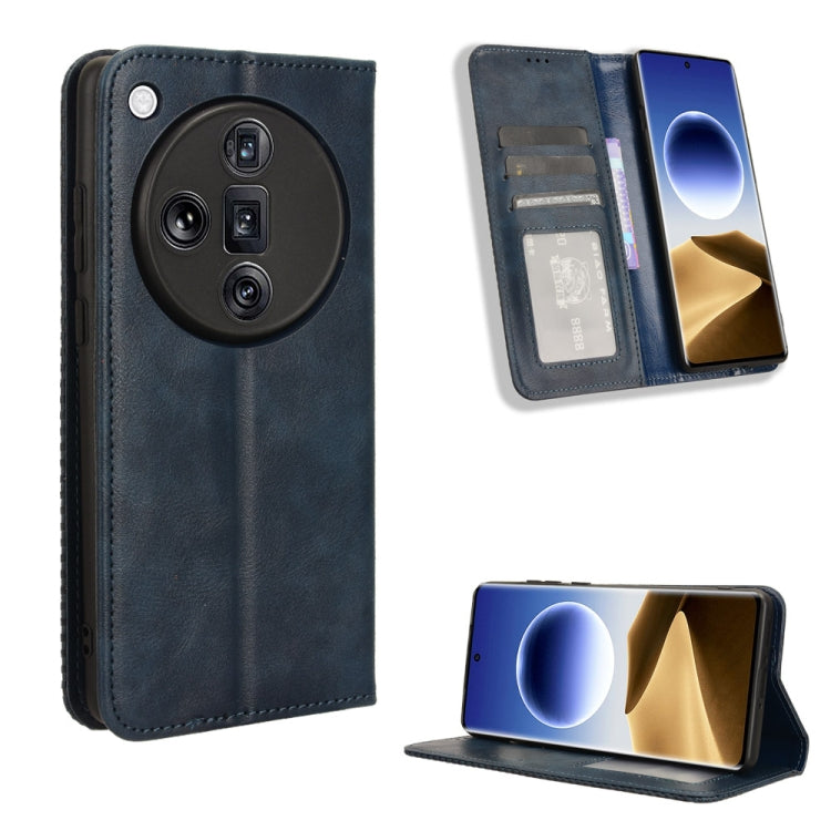 Magnetic Buckle Retro Texture Leather Phone Case, For OPPO Reno11 F 5G / F25 Pro 5G, For OPPO Find X7 5G, For OPPO Reno11 5G Global, For OPPO Reno11 Pro 5G Global, For OPPO Find X7 Ultra 5G, For OPPO A79 5G / A2 5G