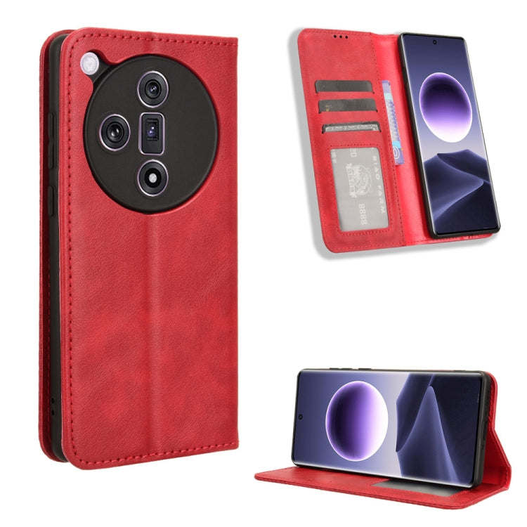 Magnetic Buckle Retro Texture Leather Phone Case, For OPPO A60 4G, For OPPO A3 Pro 5G, For OPPO A3 Pro 5G Global, For OPPO Reno11 F 5G / F25 Pro 5G, For OPPO Find X7 5G, For OPPO Reno11 5G Global