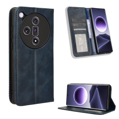 Magnetic Buckle Retro Texture Leather Phone Case, For OPPO A60 4G, For OPPO A3 Pro 5G, For OPPO A3 Pro 5G Global, For OPPO Reno11 F 5G / F25 Pro 5G, For OPPO Find X7 5G, For OPPO Reno11 5G Global