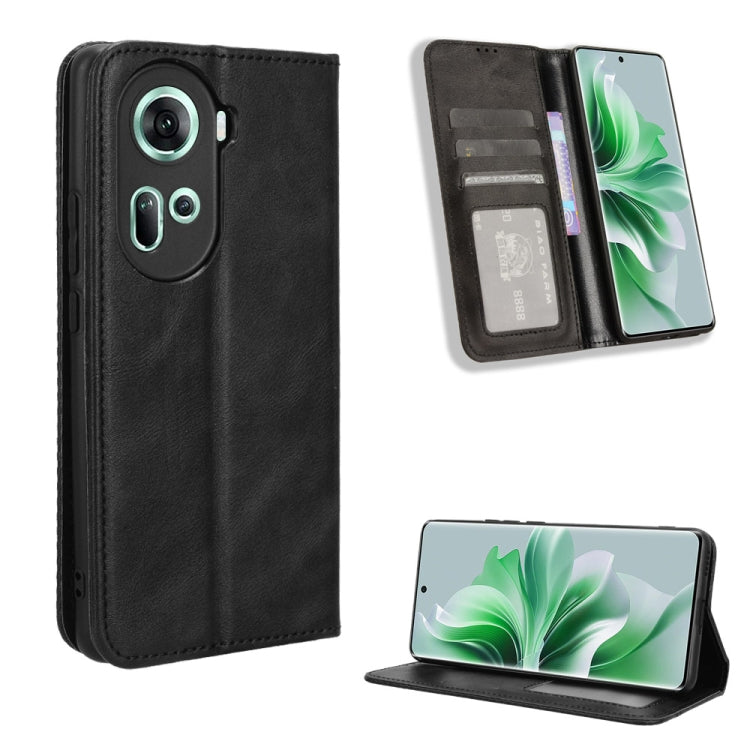 Magnetic Buckle Retro Texture Leather Phone Case, For OPPO Reno11 F 5G / F25 Pro 5G, For OPPO Find X7 5G, For OPPO Reno11 5G Global, For OPPO Reno11 Pro 5G Global, For OPPO Find X7 Ultra 5G, For OPPO A79 5G / A2 5G