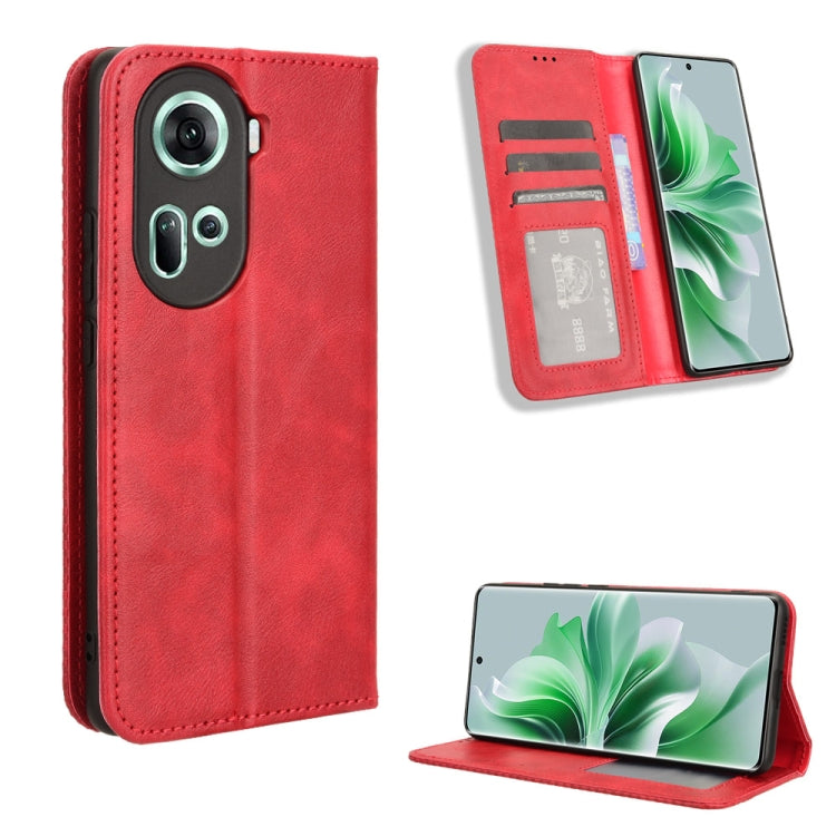 Magnetic Buckle Retro Texture Leather Phone Case, For OPPO A60 4G, For OPPO A3 Pro 5G, For OPPO A3 Pro 5G Global, For OPPO Reno11 F 5G / F25 Pro 5G, For OPPO Find X7 5G, For OPPO Reno11 5G Global