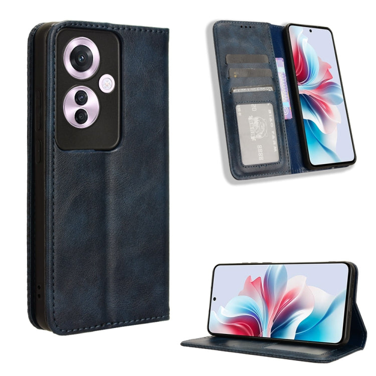 Magnetic Buckle Retro Texture Leather Phone Case, For OPPO A60 4G, For OPPO A3 Pro 5G, For OPPO A3 Pro 5G Global, For OPPO Reno11 F 5G / F25 Pro 5G, For OPPO Find X7 5G, For OPPO Reno11 5G Global