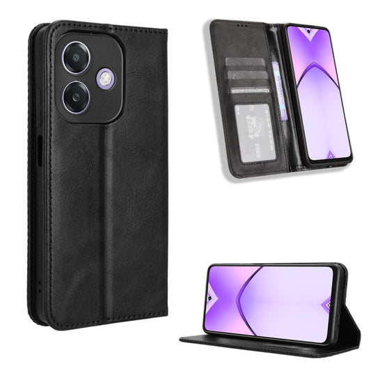 Magnetic Buckle Retro Texture Leather Phone Case, For OPPO A3x 5G India, For OPPO Reno12 F 5G, For OPPO Reno11 PJH110, For OPPO Reno12 Pro 5G Global, For OPPO Reno12 5G Global, For OPPO F27 Pro 5G / F27 Pro+ 5G
