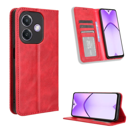 Magnetic Buckle Retro Texture Leather Phone Case, For OPPO A3x 5G India, For OPPO Reno12 F 5G, For OPPO Reno11 PJH110, For OPPO Reno12 Pro 5G Global, For OPPO Reno12 5G Global, For OPPO F27 Pro 5G / F27 Pro+ 5G