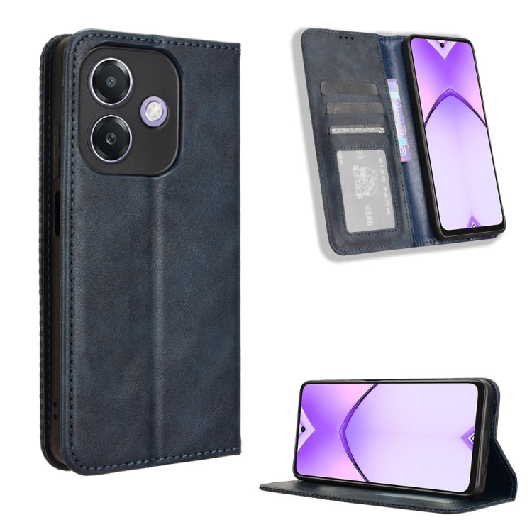 Magnetic Buckle Retro Texture Leather Phone Case, For OPPO A3x 5G India, For OPPO Reno12 F 5G, For OPPO Reno11 PJH110, For OPPO Reno12 Pro 5G Global, For OPPO Reno12 5G Global, For OPPO F27 Pro 5G / F27 Pro+ 5G