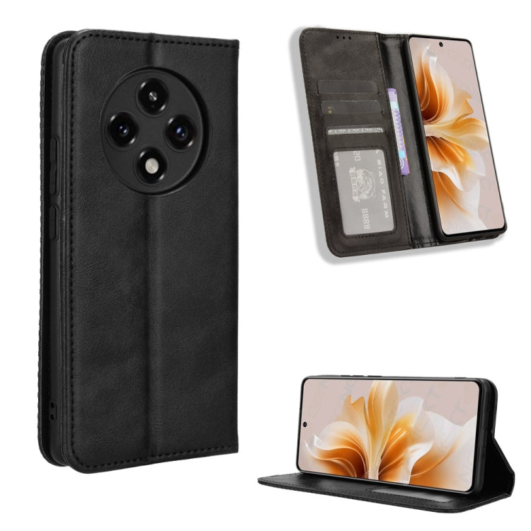 Magnetic Buckle Retro Texture Leather Phone Case, For OPPO Reno12 Pro 5G Global, For OPPO Reno12 5G Global, For OPPO F27 Pro 5G / F27 Pro+ 5G, For OPPO A60 4G, For OPPO A3 Pro 5G, For OPPO A3 Pro 5G Global