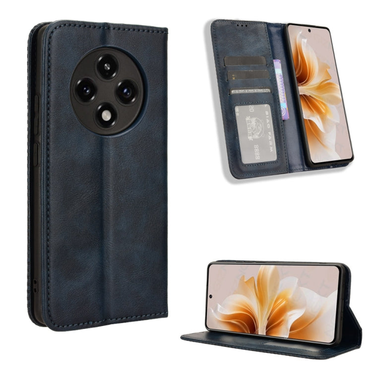 Magnetic Buckle Retro Texture Leather Phone Case, For OPPO Reno12 Pro 5G Global, For OPPO Reno12 5G Global, For OPPO F27 Pro 5G / F27 Pro+ 5G, For OPPO A60 4G, For OPPO A3 Pro 5G, For OPPO A3 Pro 5G Global