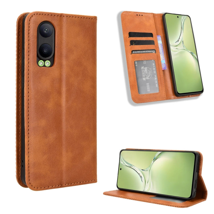 Magnetic Buckle Retro Texture Leather Phone Case, For OPPO Reno13 F 4G / 5G, For OPPO Find X8, For OPPO K12X 5G / OnePlus Nord CE4 Lite 5G, For OPPO A3x 5G India, For OPPO Reno12 F 5G, For OPPO Reno11 PJH110